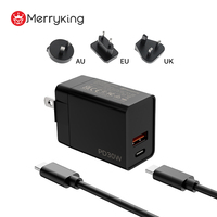 Adaptador Intercambiable de 30W con Logotipo Personalizado para EE. UU./UE/Reino Unido/Australia, con Certificación Global