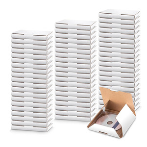 Các tông bưu phẩm <span class=keywords><strong>CD</strong></span> hộp sóng túi di chuyển lưu trữ kinh doanh nhỏ bao bì trắng nhỏ sóng vận chuyển gửi thư hộp - Product Image 1