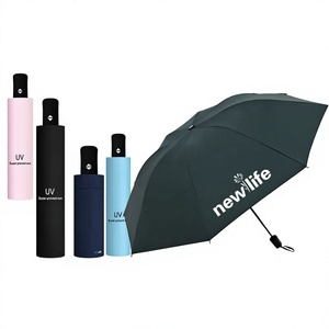 Parasols pliables toutes saisons à trois baleines en acier, protection UV, épaissis, pour cadeaux d'affaires en gros - Product Image 1