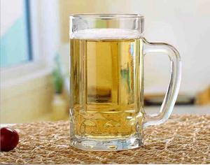 Vente en gros de tasse en verre de bière transparente 12 OZ avec poignée - Product Image 5