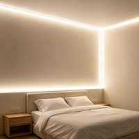 Bande lumineuse LED COB intelligente à intensité variable CCT 12V/24V 3000K-6000K, lumières blanches réglables avec télécommande Wi-Fi 15W/m