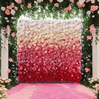 8Ft X 8Ft Jaune et Blanc Enrouler Remplacement Toile de Fond Bleu 8X8 Fleur Panneaux Muraux Rouge Foncé Avec Fleurs