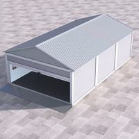 Abri de voiture en acier pour garage, allée privée, couverture de véhicule familial, maison conteneur détachable pour jardin préfabriquée