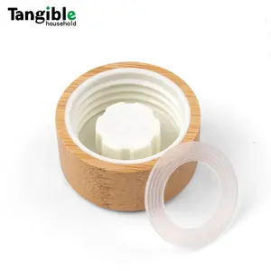 Tutup kayu tutup bambu alami kualitas tinggi desain baru untuk botol air toples pedas