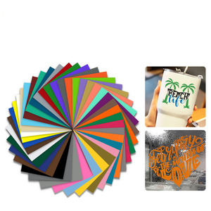 Chất lượng cao 12x12 inch PVC Vinyl tấm duy nhất hai mặt Matte không thấm nước vĩnh viễn cao su dính cho cricutted dán - Product Image 2