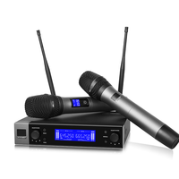 VM200 UHF Double 2 canaux Microphone sans fil Dynacord Transmission longue distance Système sans fil Micro pour performance scénique