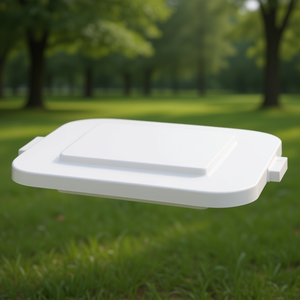 Coperchio Quadrato Bianco Brute per Cestino Rifiuti FG3526 FG352700WHT Certificato Biologico - Product Image 3