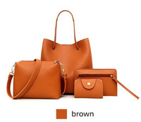 Ensemble 4-en-1 Sac en PU 2023 Sac à Bandoulière Cabas de Luxe Sac à Main de Luxe pour Femme