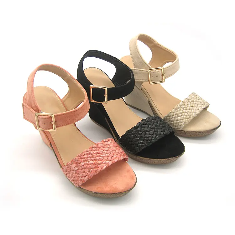 China Factory Casual Shoes Women Wedge Heel Fashion Ladies Chinese Sandals Shoes