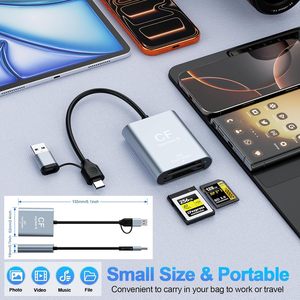 Lecteur de cartes 2-en-1 <span class=keywords><strong>CFexpress</strong></span> Type C SD 3.0 Lecteur de cartes externe pour DSLR avec interface USB 3.2 Gen 2 10 Gbps - Product Image 3