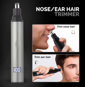 Wanshe Men's Electric Nose <b>Ear</b> Eyebrow Hair Trimmer Aluminum Alloy Low Noise Portable Mini Outdoor Use <b>Cleaning</b> <b>Tool</b> - Product Image 2