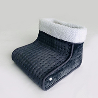 Chauffe-pieds électrique UltraWarm à chauffage rapide en polaire avec thermostat réglable, protection contre la surchauffe et télécommande pour usage domestique