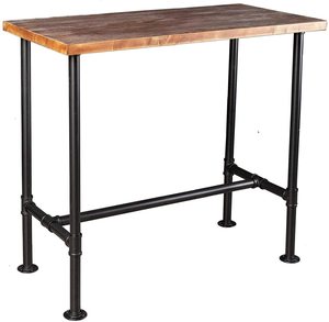 Industrial <strong>Desk</strong>, Computer Laptop <strong>Desk</strong> with <strong>Shelves</strong>, Industrial Bookcase <strong>Desk</strong> Wall Mount <strong>Floating</strong> Pipe Table with Storage - Product Image 1