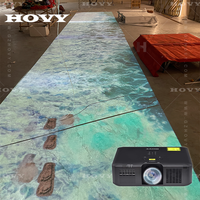 Écran LCD holographique 3D avec Wi-Fi intégré et projection interactive immersive sur le sol, équipement publicitaire
