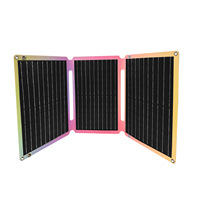 Chargeur solaire monocristallin pliable 40W |   Batterie externe portable USB pour ordinateur portable et téléphone
