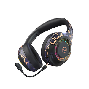 GlobalCrown-<span class=keywords><strong>EL</strong></span>-A2 plegables con micrófono desmontable, auriculares inalámbricos RGB para videojuegos - Product Image 2