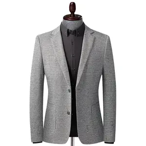 2024 Oem Odm Herfst Jacquard Heren Luxe Comfortabele Pakken Blazer Heren Casual Casual Jas Voor Heren