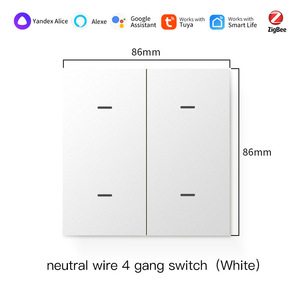 สวิตช์ติดผนังแบบสัมผัส Smart Life Wi-Fi 1 ช่อง 1 ทาง สีทอง 86 มม. ใช้สายกลาง ควบคุมด้วยเสียง สไตล์มินิมอล พร้อมพอร์ต USB Type-C - Product Image 5