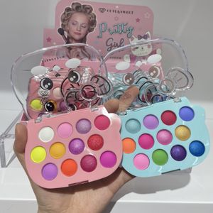 พาเลทอายแช<span class=keywords><strong>โด</strong></span>ว์กลิตเตอร์ 12 สี สำหรับเด็ก แต่งหน้าสไตล์เจ้าหญิงน่ารัก สำหรับการแสดง ผงเมทัลลิก ผิวมันวาว สีเข้ม - Product Image 2