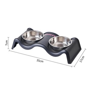 Pet Stainless Steel Double <strong>Bowl</strong> Large Capacity for Cats and Dogs Pet Products - Product Image 4