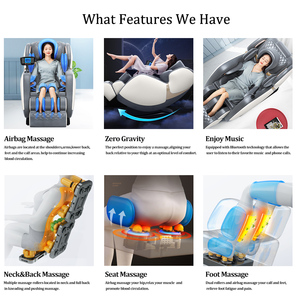 Fauteuil de massage électrique moderne à gravité zéro, <span class=keywords><strong>point</strong></span> fixe, corps entier, fonction musicale, cuir PU, 120W, <span class=keywords><strong>le</strong></span> meilleur de Chine - Product Image 3