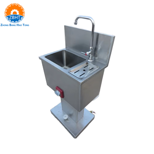 Évier de lavage des mains pour <span class=keywords><strong>boucherie</strong></span> avec dispositif de stérilisation des couteaux de <span class=keywords><strong>boucherie</strong></span> en acier inoxydable pour l'abattage et la transformation en abattoir - Product Image 1