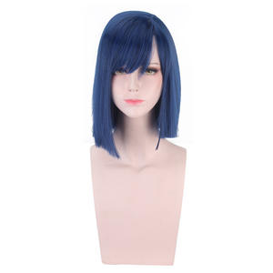 Ainizi - Pelucas <span class=keywords><strong>de</strong></span> Cosplay <span class=keywords><strong>de</strong></span> ICHIGO <span class=keywords><strong>de</strong></span> 35 cm, Color Azul Oscuro, Sintéticas, Código 015, <span class=keywords><strong>de</strong></span> DARLING in the FRANXX, Venta al por Mayor - Product Image 3
