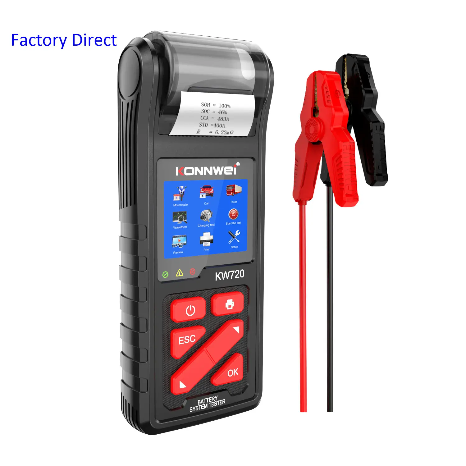 2018 500Amp автомобильный аккумулятор стартер зарядное устройство пусковой кабель