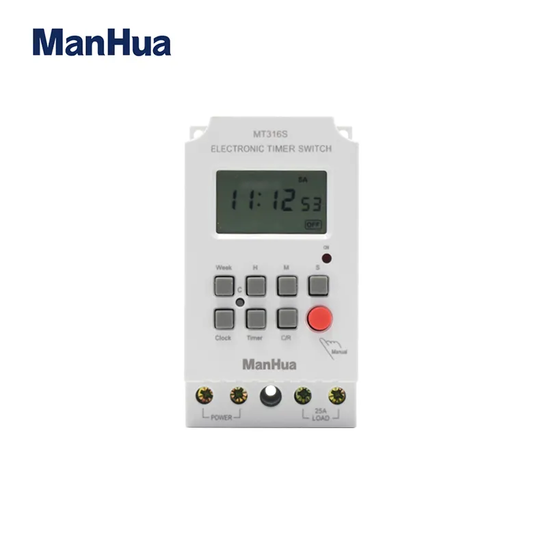 Manhua MT316S ผลิตภัณฑ์ที่ขายดีที่สุด220โวลต์ดิจิตอลโปรแกรมรายวันรายสัปดาห์จับเวลา