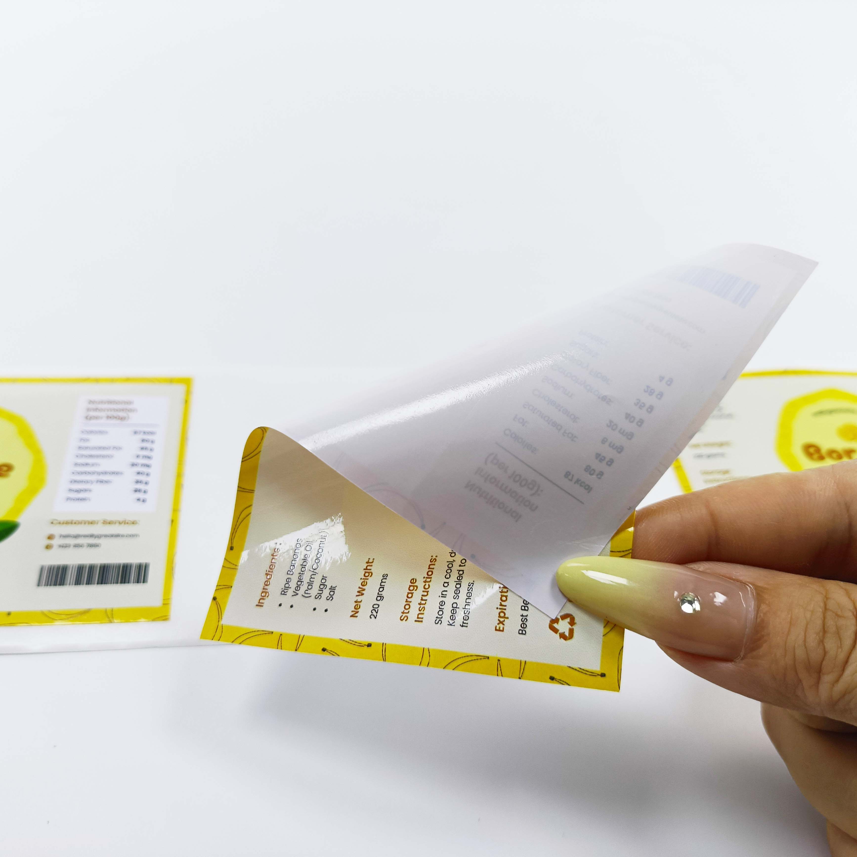Waterproof Vinyl Printable Packaging Custom Adhesive Packaging Labels Self-adhesive Stickers Labels Custom Logistics Labels