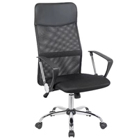 Chaise de bureau exécutive moderne, ergonomique, pivotante, à dossier haut en maille, pour la maison et le bureau
