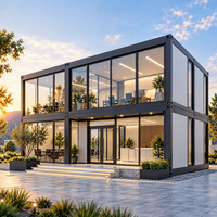 VICDOWEX Maison conteneur modulaire préfabriquée en kit au design contemporain pour bureau de chantier et dortoir de travailleurs