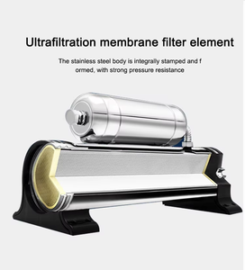 Sistema de filtración de agua debajo del fregadero de 2 etapas de fácil instalación, filtro de acero inoxidable UF y carbono, cero aguas residuales - Product Image 4