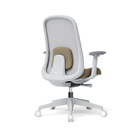 Chaise de bureau moderne en maille avec hauteur réglable et pivotante, support lombaire ergonomique, accoudoirs réglables, chaises de travail