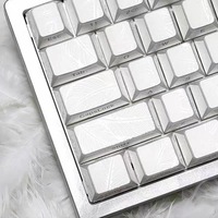 Cherry Profile PBT Gaming Keyboard Keycaps, 120 Keys, Feather Pattern Shadow Keycaps