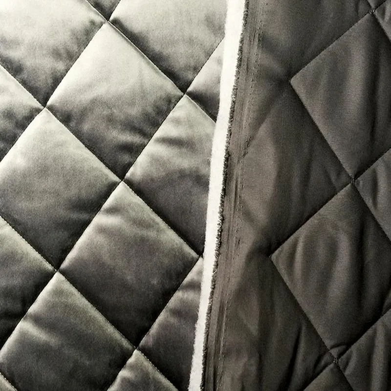 Tela acolchada de poliéster de alta calidad, forro de chaqueta