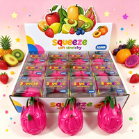 Jouet Squishy Dragon Fruit Croustillant, Jouet Anti-Stress Fruité de Simulation ASMR, Jouet à Presser Très Vendu pour Adultes