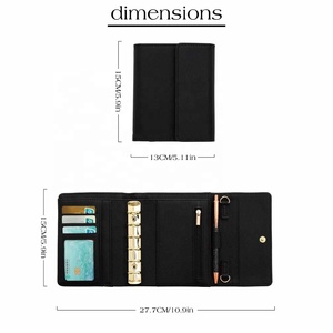 Portefeuille à anneaux A7 doré Hongbo, best-seller Etsy, pour cartes, espèces, factures et documents – idéal pour la maison, le bureau et les cadeaux. - Product Image 3