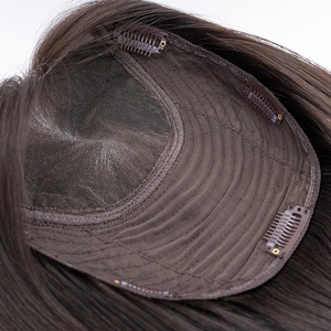 Expédition Rapide Topper Lace Front HD 7x8 à Nœuds Simples <span class=keywords><strong>Cheveux</strong></span> Naturels Bruts 16 Pouces Naturel 3 #   Couleur unie, densité 120%, respirant - Product Image 5