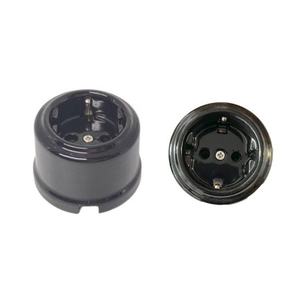 de porcelana negra con acabado liso, ideal para decoración y soporte de objetos en diversos entornos. - Product Image 2