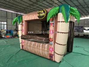 Barres Tiki gonflables flottantes avec <span class=keywords><strong>palmier</strong></span>, tente de service <span class=keywords><strong>gonflable</strong></span>, comptoir de Bar pour fête/événement - Product Image 4