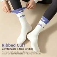 Chaussettes de yoga et de Pilates professionnelles, durables, antidérapantes, respirantes, en polyester, pour toutes les saisons
