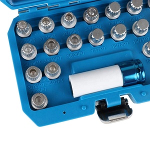 21pcs Wheel Anti-Theft Lock <strong>Lug</strong> <strong>Nuts</strong> Screw <strong>Remover</strong> <strong>Socket</strong> Tool <strong>Set</strong> - Product Image 5