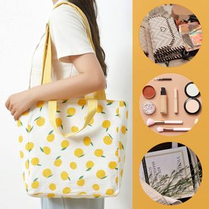 Sac fourre-tout en toile de coton personnalisé, écologique, tissé, sac de rangement, impression personnalisée, multifonctionnel, double poignée, réutilisable - Product Image 4