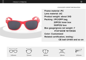 Gafas de Diseño Clásico con Logotipo Personalizado 2026 para Hombre y Mujer, Regalos Promocionales Baratos al por Mayor, UV400 - Product Image 2