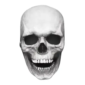 Halloween Mask Movable Jaw Full Head Skulls Mask Halloween Decoration Horror Scary Mask Cosplay Party Decor 2024 Skulls Helmet