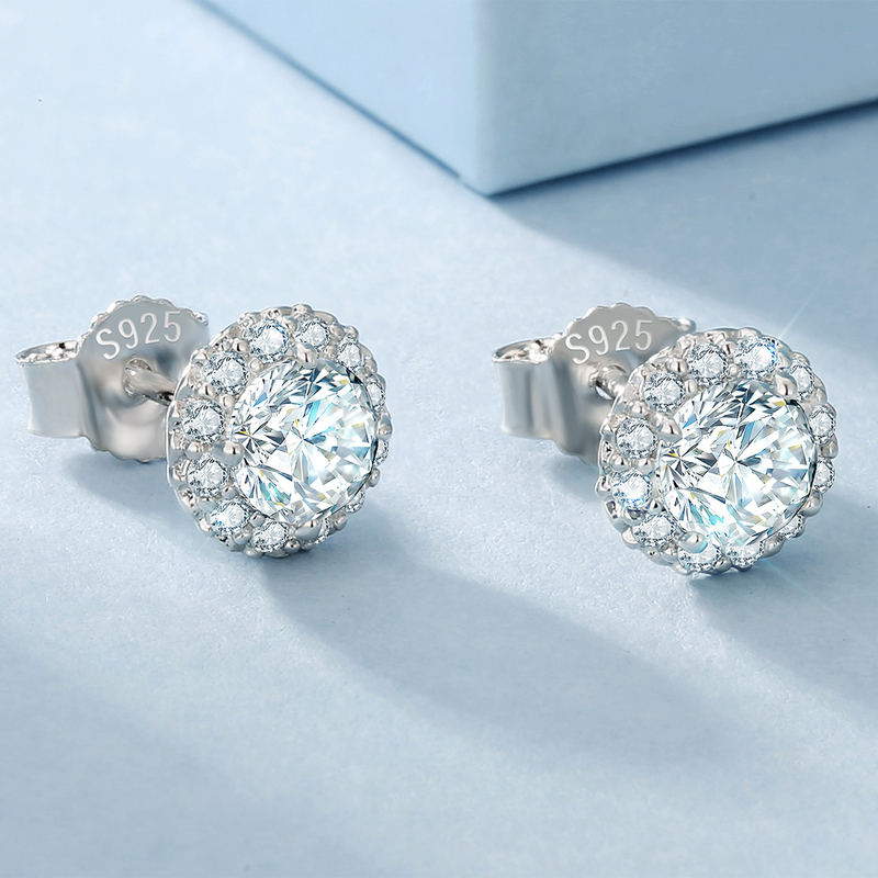 1CT Pass Diamond Test VVS Moissanite