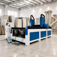 Routeur CNC à pierre SHANSHU robuste à 2 broches et 4 axes, avec ATC et refroidissement par eau, pour la gravure et la sculpture de pierres tombales en granit