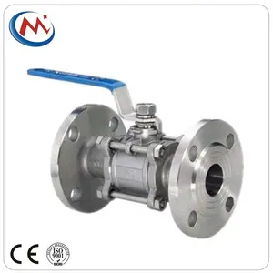 Kualitas Bagus Harga Bagus Investasi Casting Stainless Steel 304/316 2 PC Flanged Ball Valve