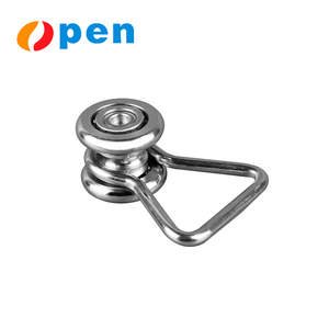 35mm küçük rulman kasnak rulo <span class=keywords><strong>2</strong></span> tekerlek sürgülü askı sera ve tarım için sürgülü kapı için branda perdeler - Product Image 4